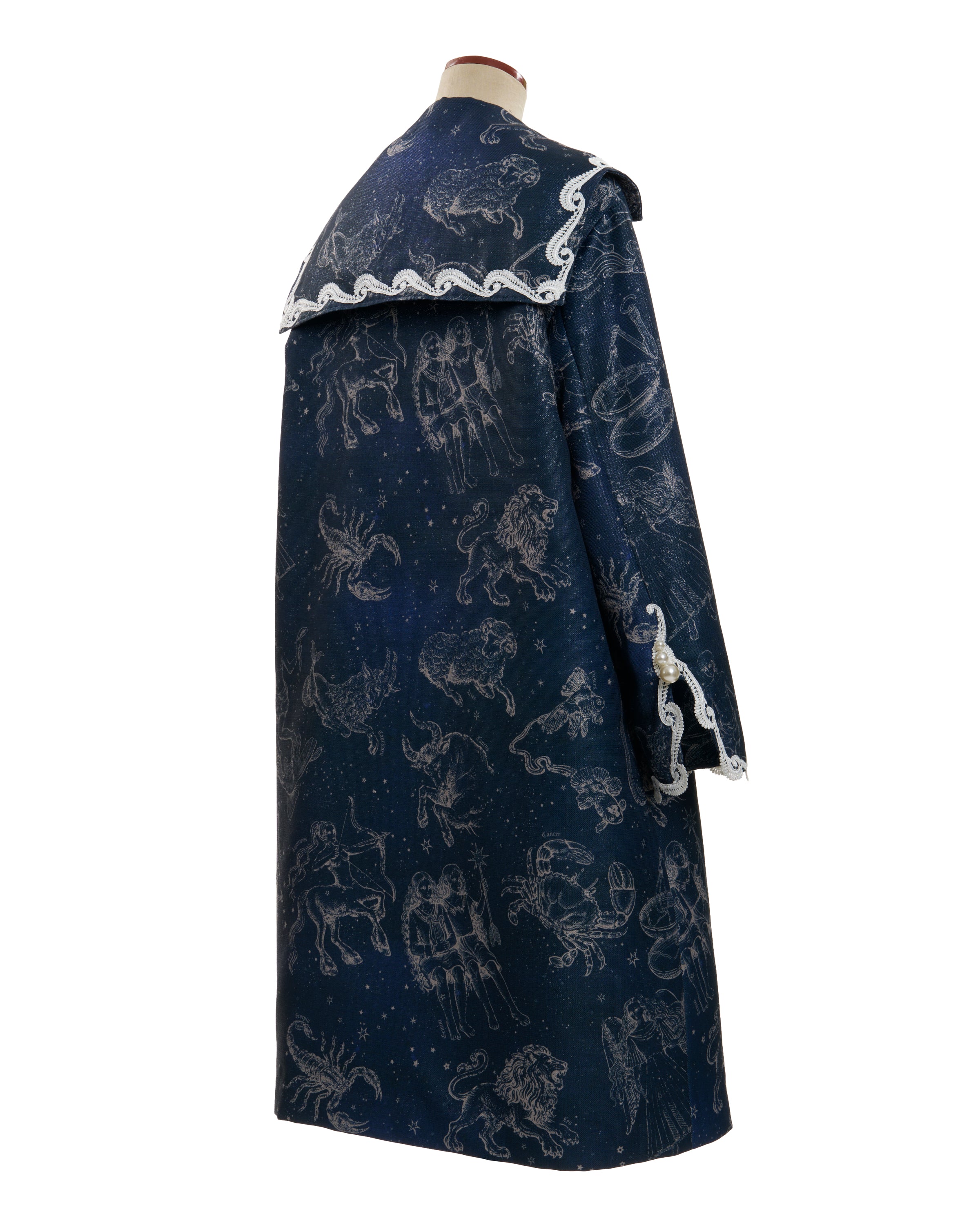 Zodiac sailor collar coat