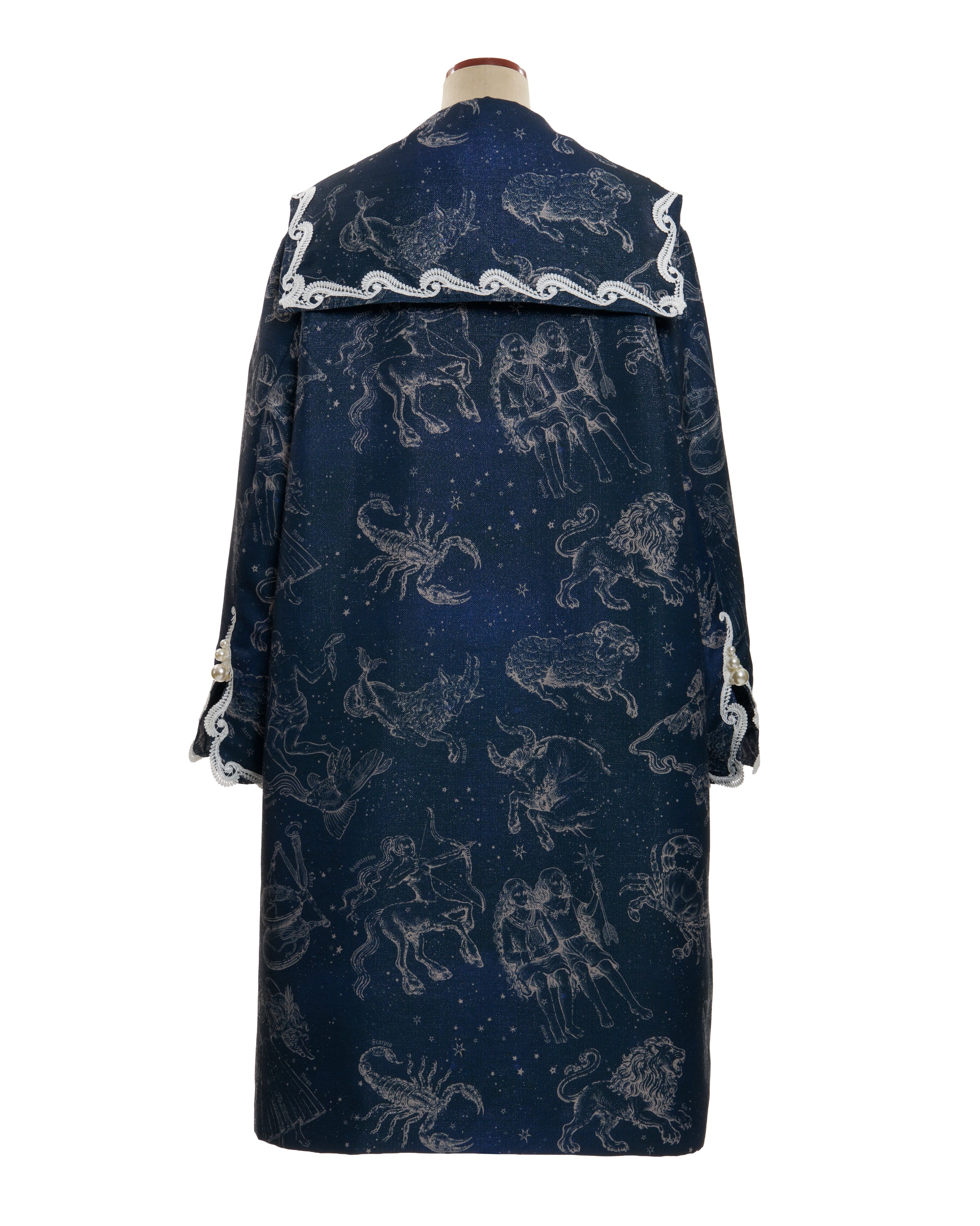 Zodiac sailor collar coat