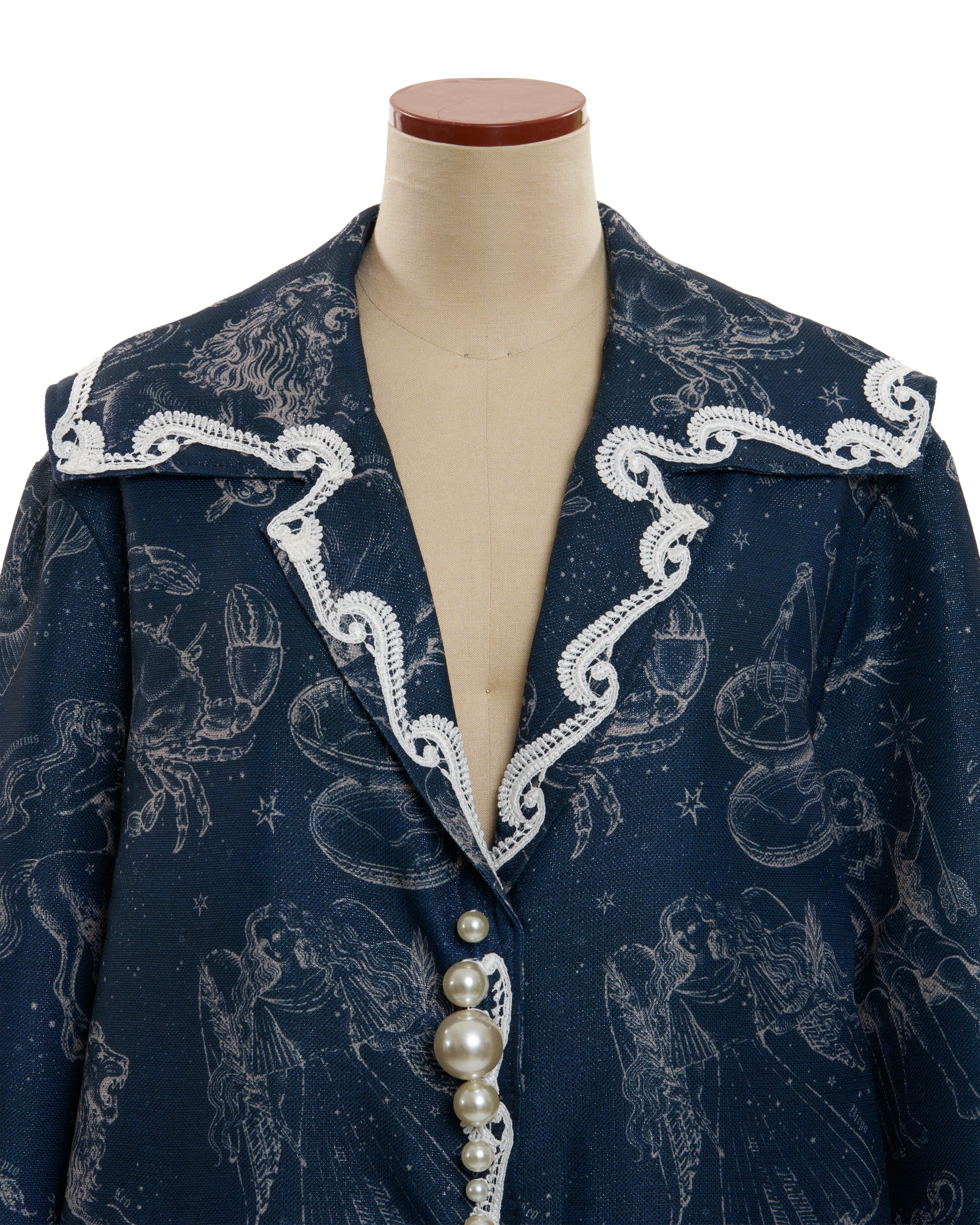 Zodiac sailor collar coat