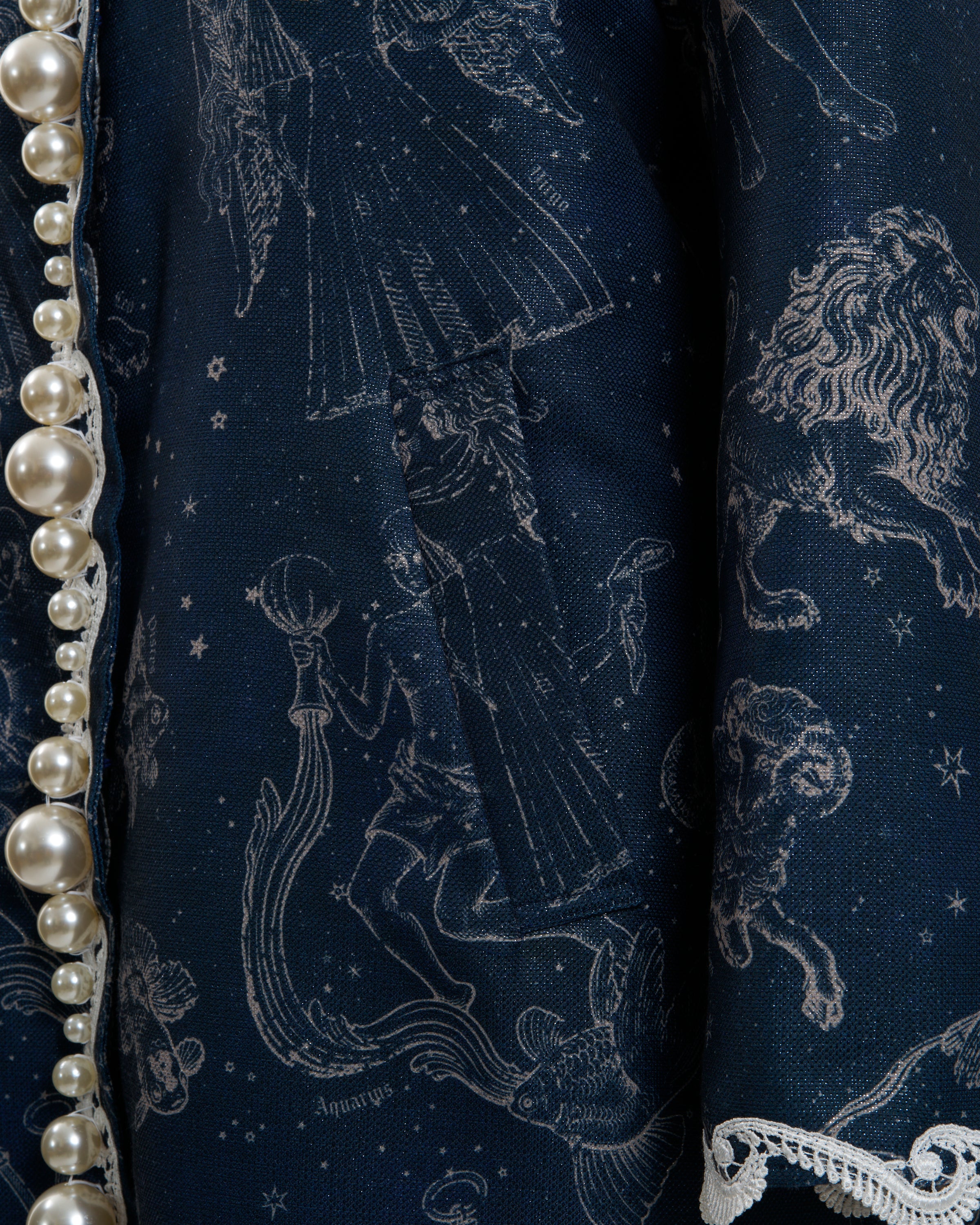 Zodiac sailor collar coat