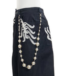 Pearl stars wallet chain