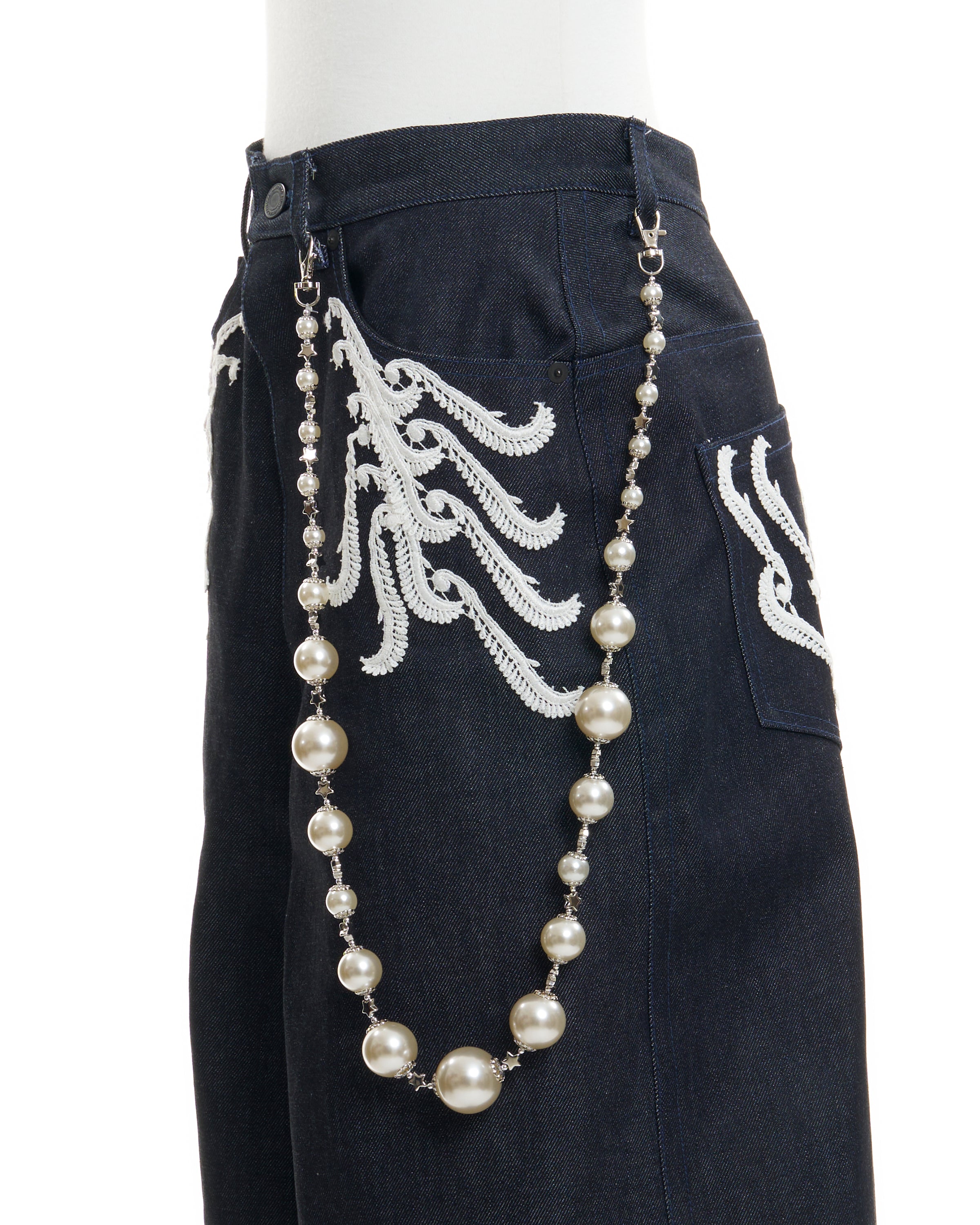 Pearl stars wallet chain