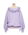 Rose garden pullover purple