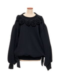Rose garden pullover Black
