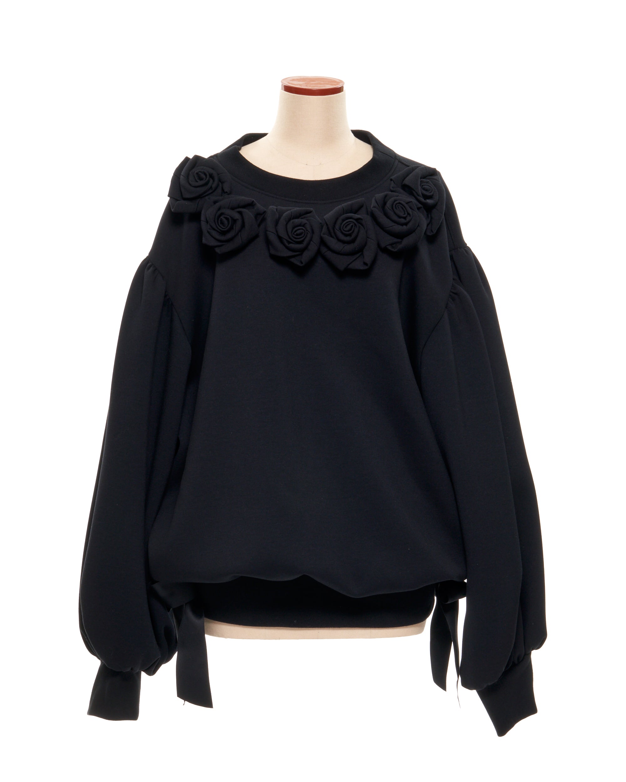 Rose garden pullover Black
