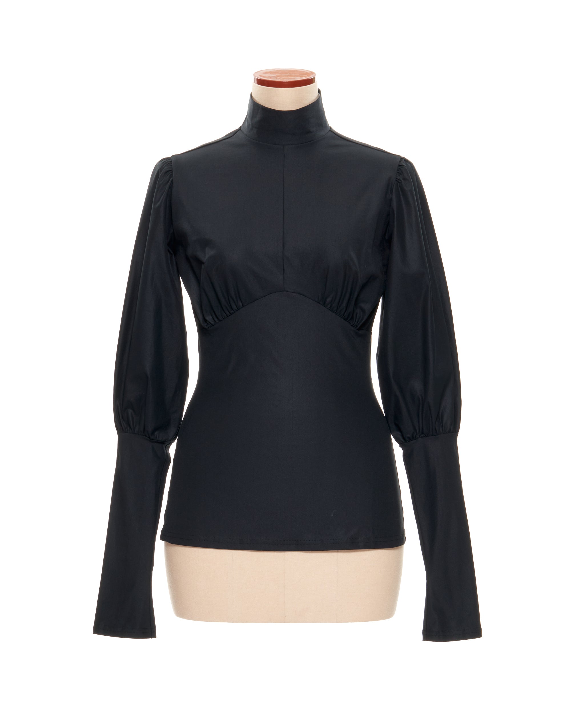 Curved High neck Top