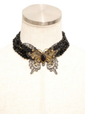 Butterfly choker Black