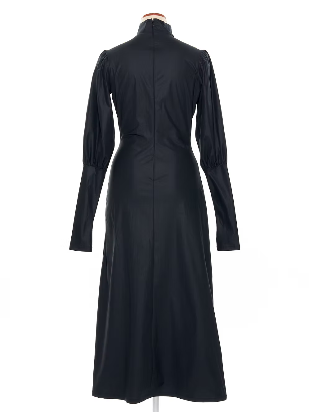 High neck dress black
