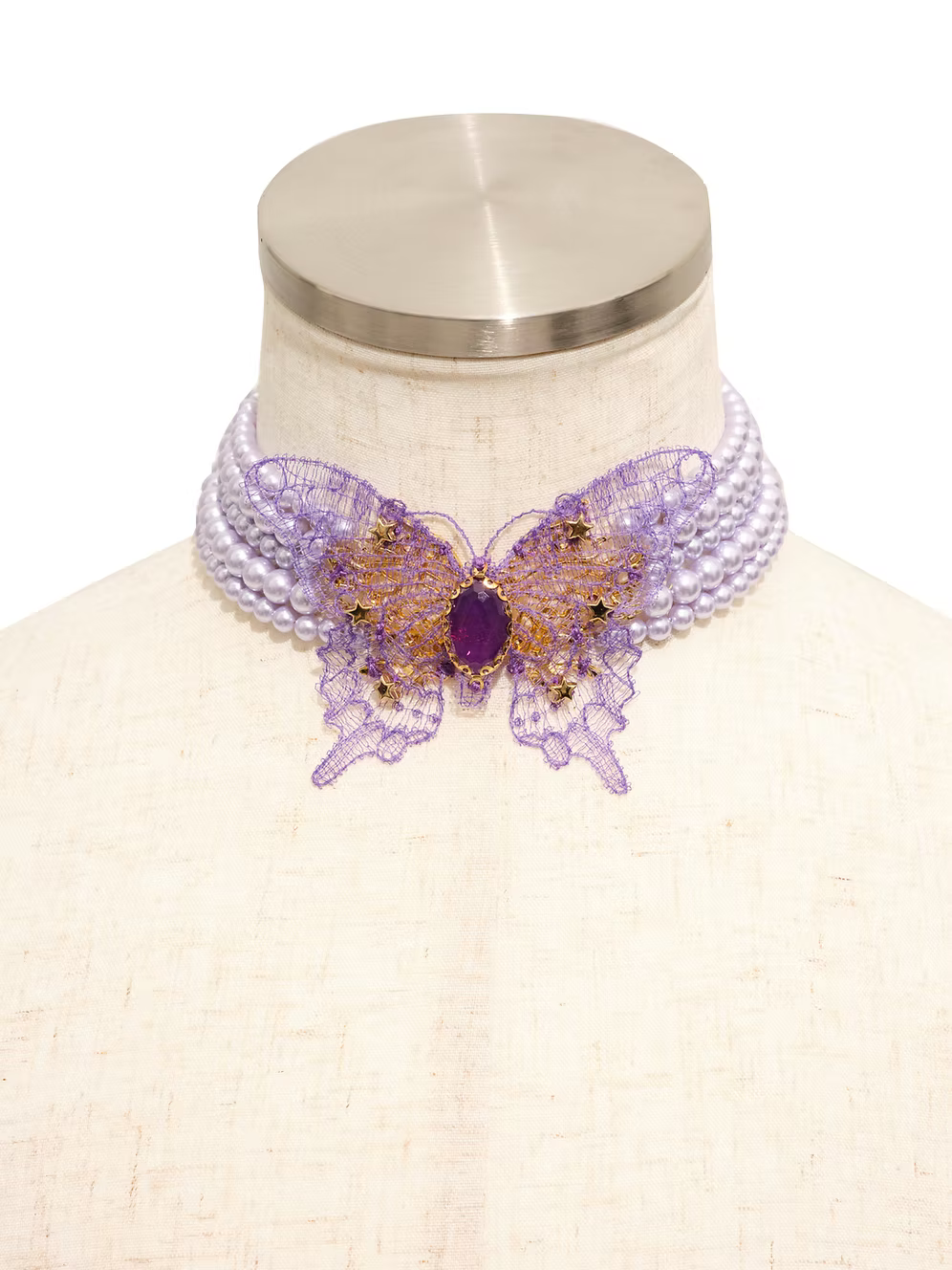 Butterfly choker Purple