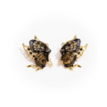 Butterfly earrings Black