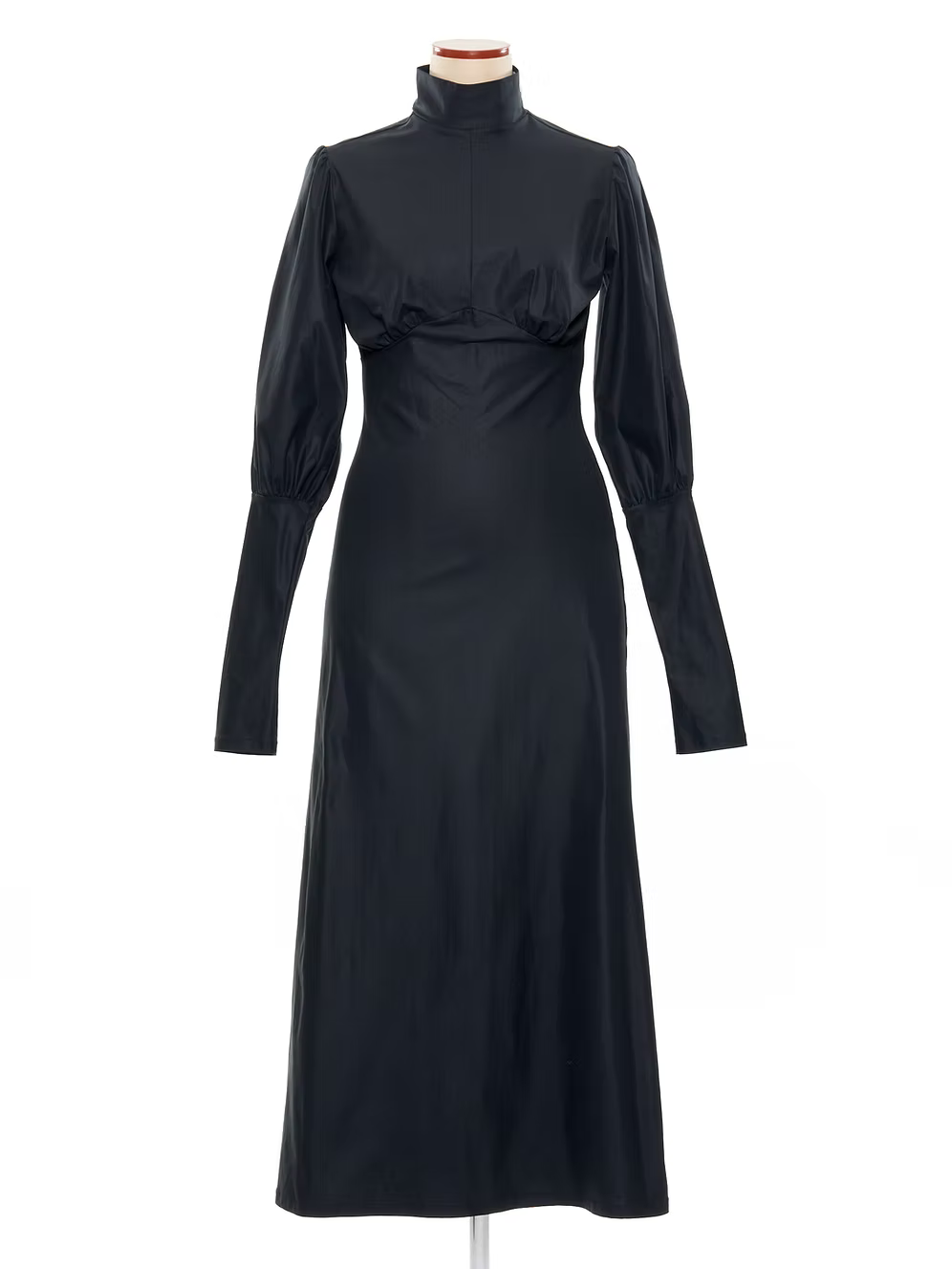 High neck dress black