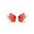 Butterfly earrings Red